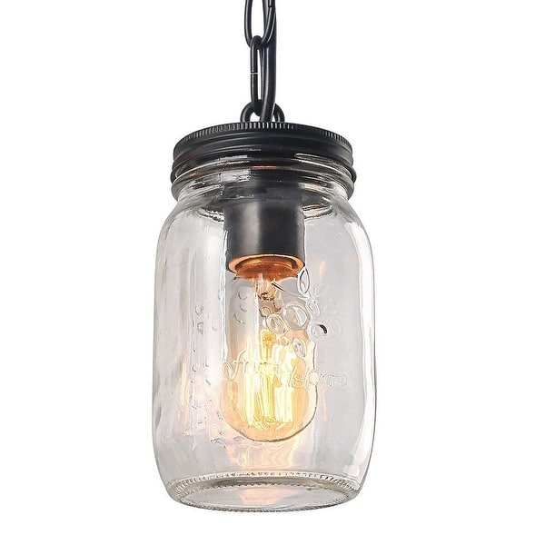 Shop 3 Light Vintage Chandelier Glass Mason Jar Chain Ceiling