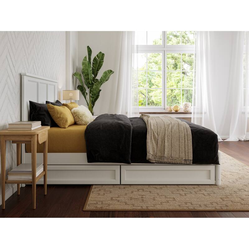 Felicity Platform Bed with Panel Footboard and Storage Drawers