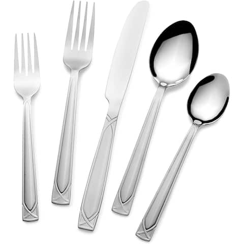 Rogers & Bros. Mabel 20-Piece Stainless Steel Flatware Set, Service for 4 - Silver