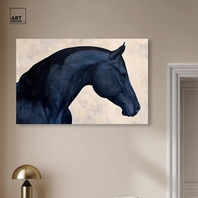 Blue Horse II Canvas by Art Remedy, Gallery Wrapped