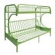 preview thumbnail 2 of 18, Lunar Twin/Full Bunk Bed with 2 Side Ladders