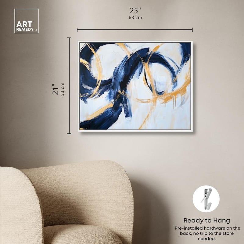 Bold Whirl II Canvas by Art Remedy