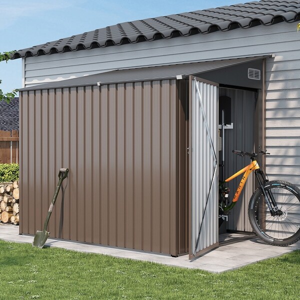 6' x 4' Storage Shed Lean to Storage Shed - On Sale - Bed Bath
