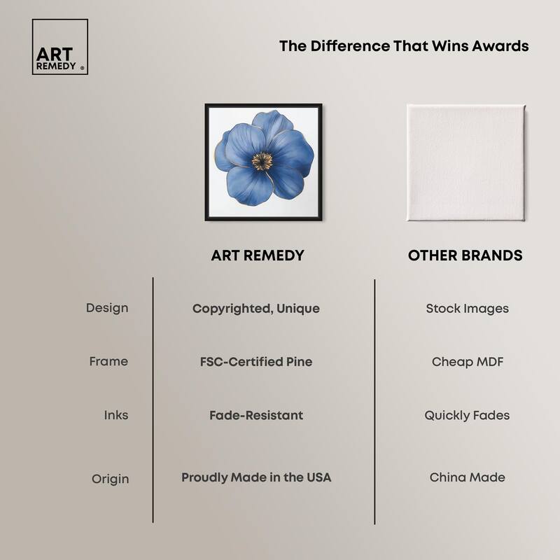 Blue Brilliance II Canvas by Art Remedy