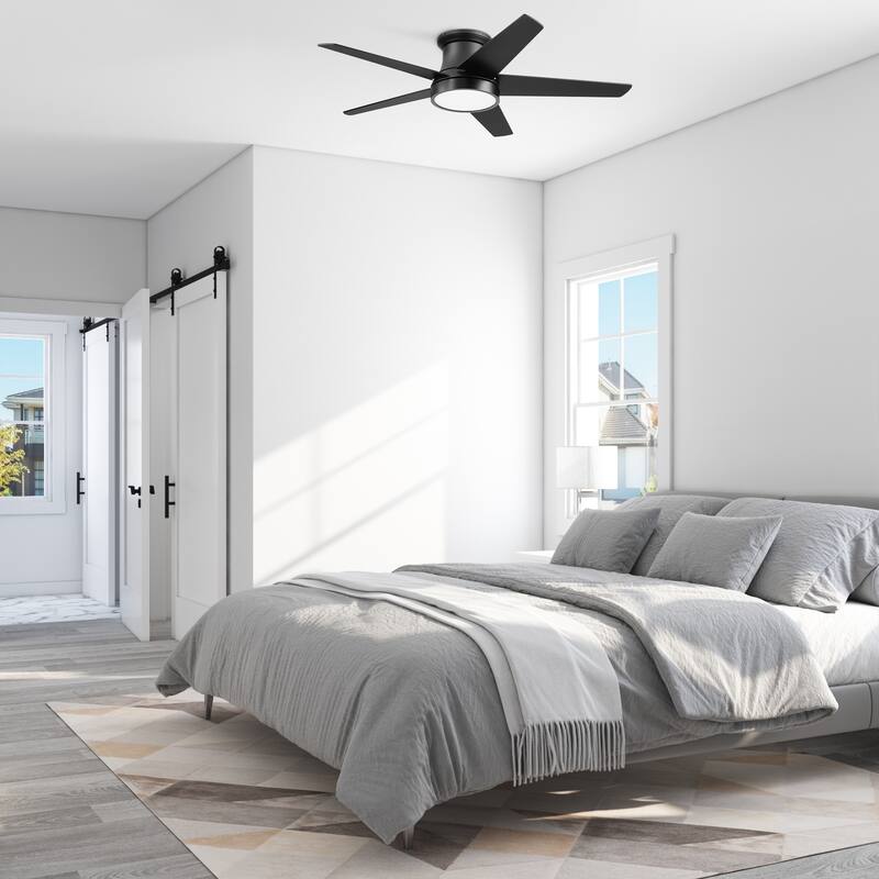 52" Honeywell Tynesdale Contemporary Ceiling Fan with Color Changing Light, Remote Control - 52 Inches