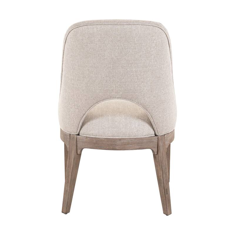 Liberty Furniture South Bend Rectangular Leg Table with Upholstered Side Chairs - White, Brown