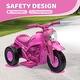 preview thumbnail 13 of 26, Toddler Ride-On Motorcycle with Bubble Feature, Music, Headlight & Stable 3-Wheel Design