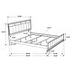 preview thumbnail 60 of 74, Barzini 5-Piece Bedroom Set with Upholstered Headboard