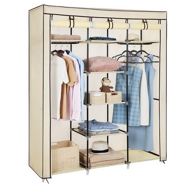 Canvas shop wardrobe organiser
