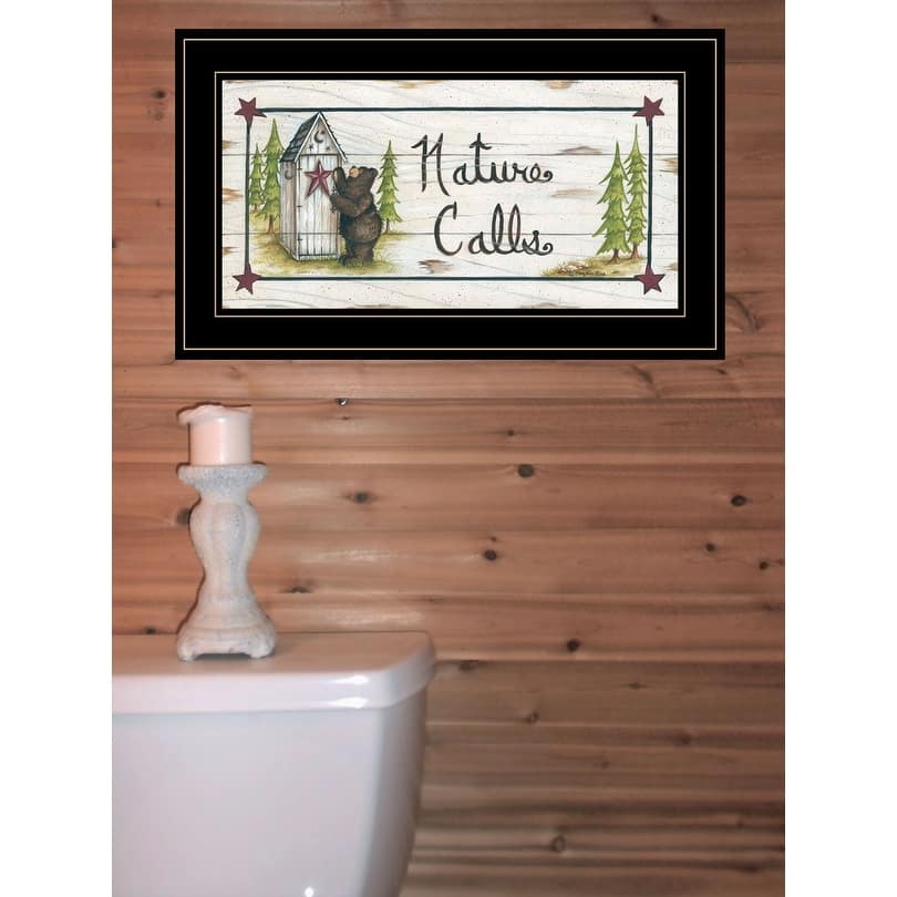 TrendyDecor4U Traditional "Nature Calls" Framed Print Wall Art by Mary Ann June