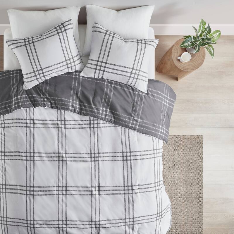 Intelligent Design Nathan Plaid Reversible Comforter Set