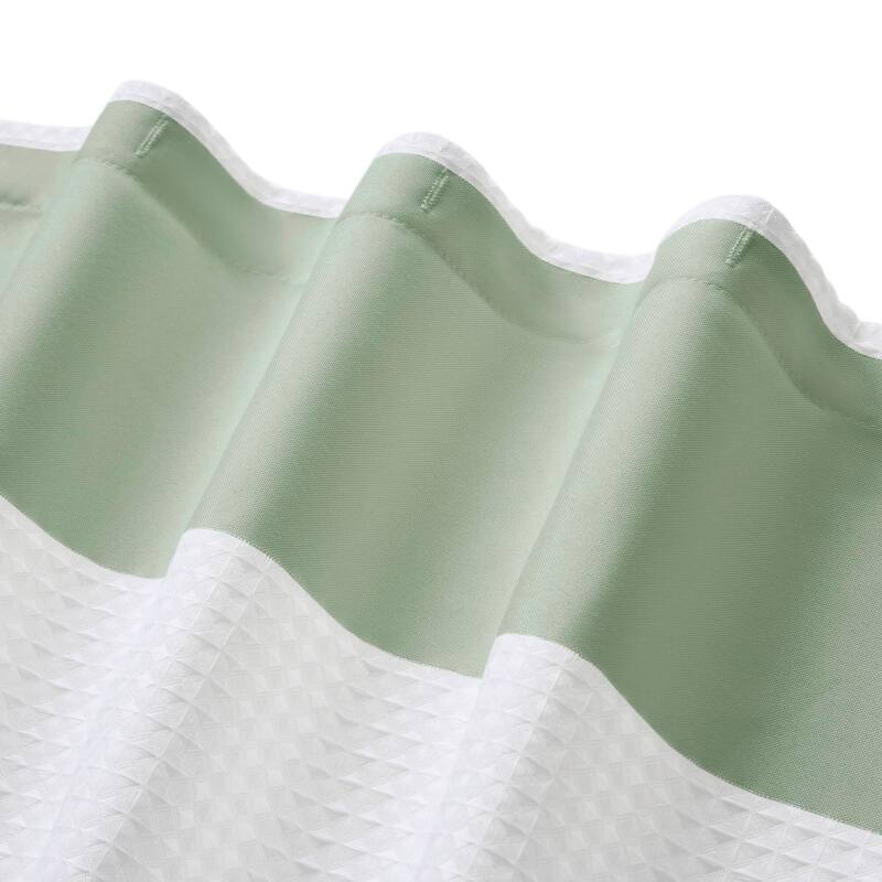 Madison Park Spa Waffle Shower Curtain with 3M Treatment