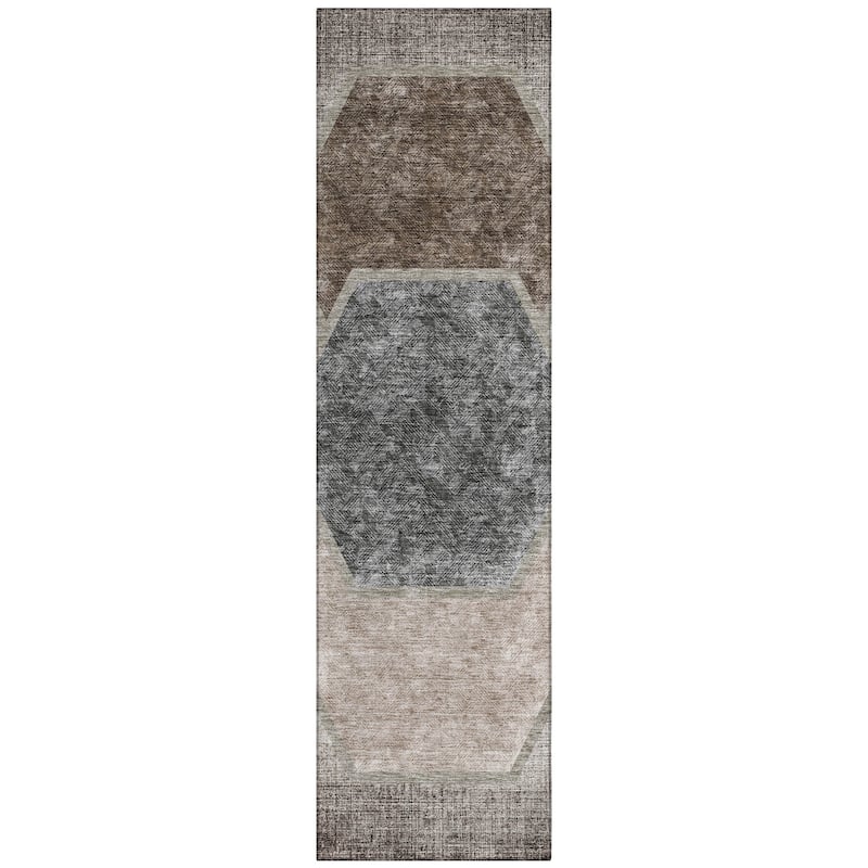 Machine Washable Indoor/ Outdoor Chantille Modern Boho Rug