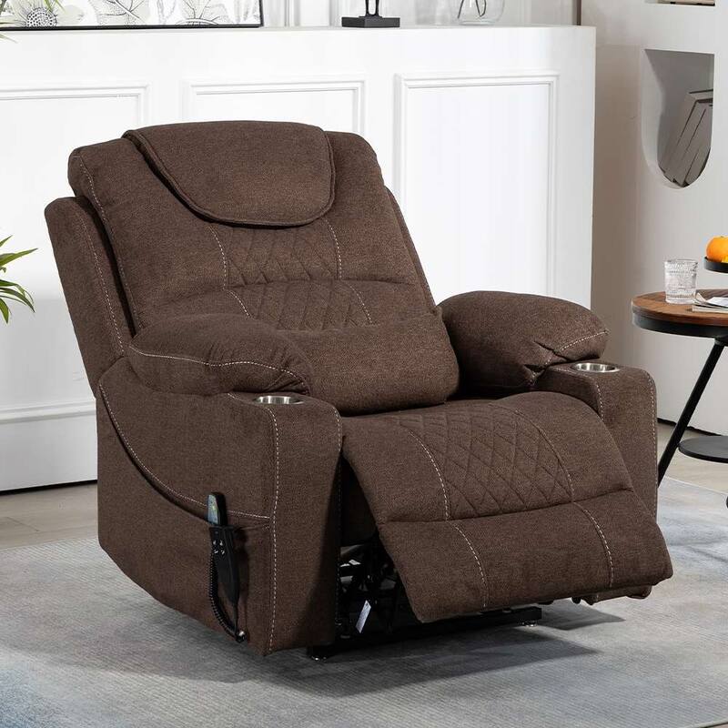 Upgraded Flagship Dual Motor Independent Control Oversized 180° Lay Flat Power Lift Recliner Chair
