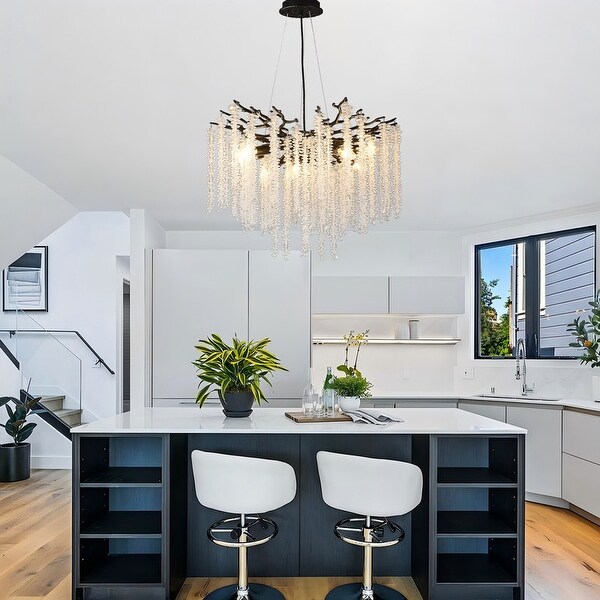 Modern Crystal Tree Branch Chandelier Linear Pendant Light Fixture Ceiling Hanging Light Bed Bath Beyond 42279392
