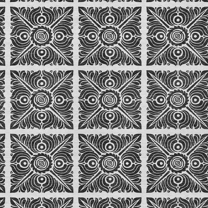 HomeRoots Medallion Transitional Rectangle Outdoor Rug