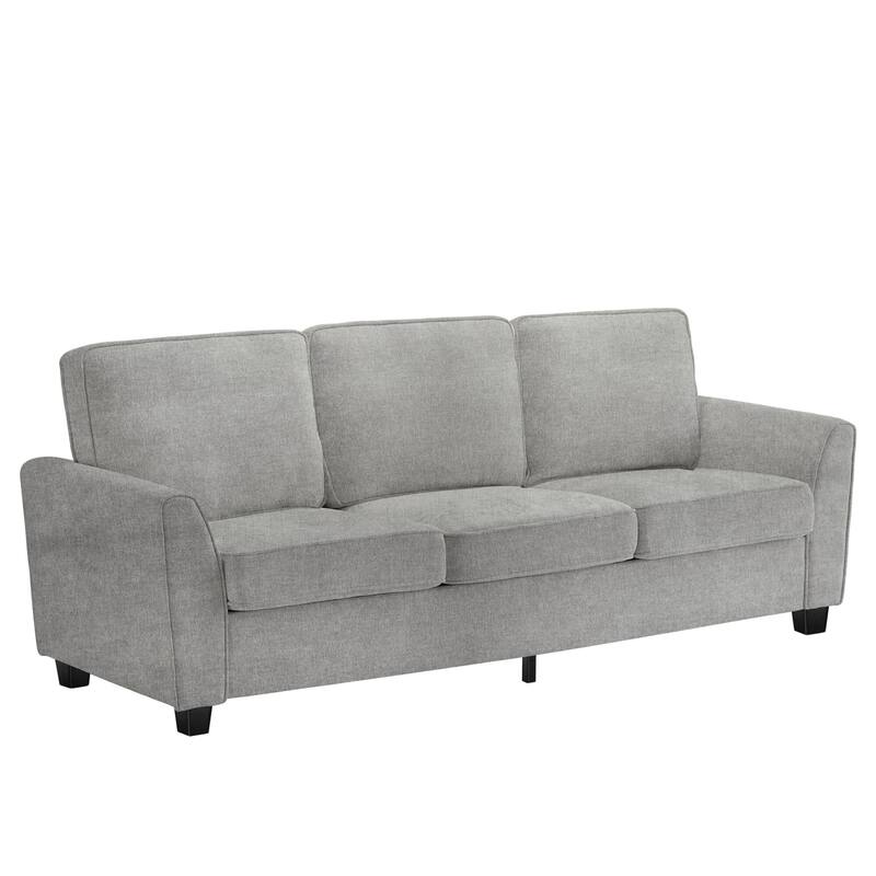 83" Couch, 3-Seater Sofa with Deep Seat, Comfortable Chenille Couch