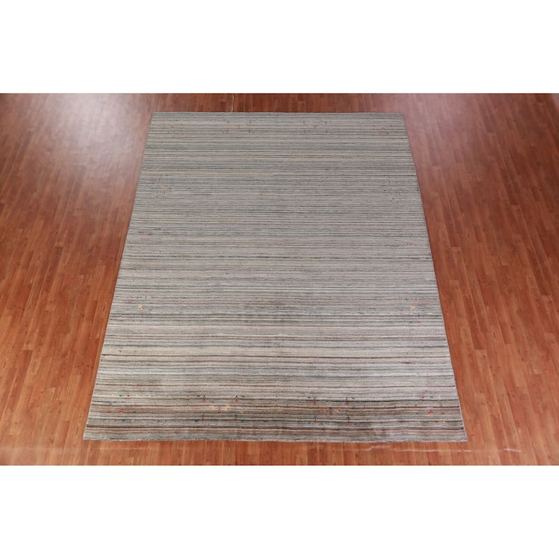 Hand Knotted Oriental 100% Wool Carpet Tribal Tribal Multi-Colored Gabbeh Area Rug - 11' 6'' X 9' 0''