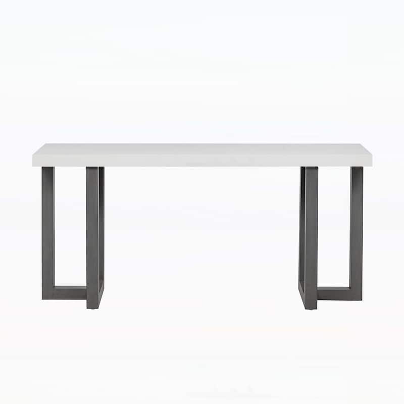 Geometric Design Console Table with Wood Legs,for Modern and Classic Interiors