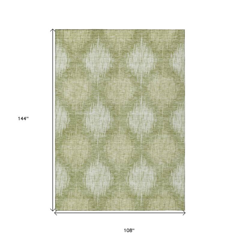 HomeRoots Ikat Transitional Rectangle Outdoor Rug