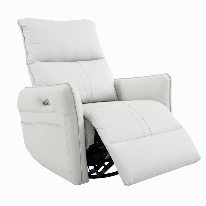 MERAX 270° Power Swivel Rocker Recliner Chair with USB Ports