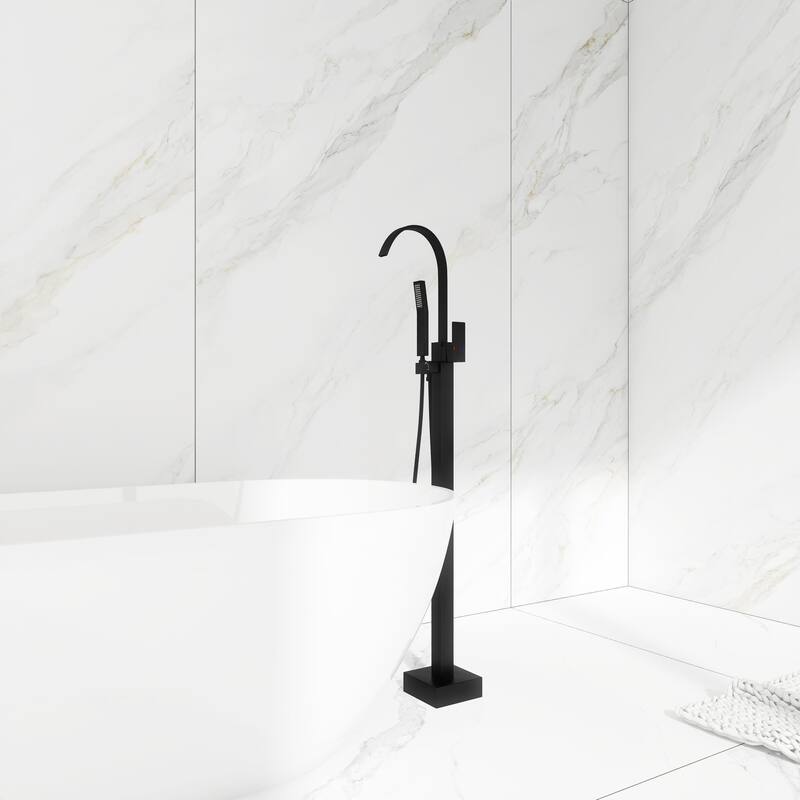 Single Handle Floor Mounted Clawfoot Tub Faucet - 8"48"