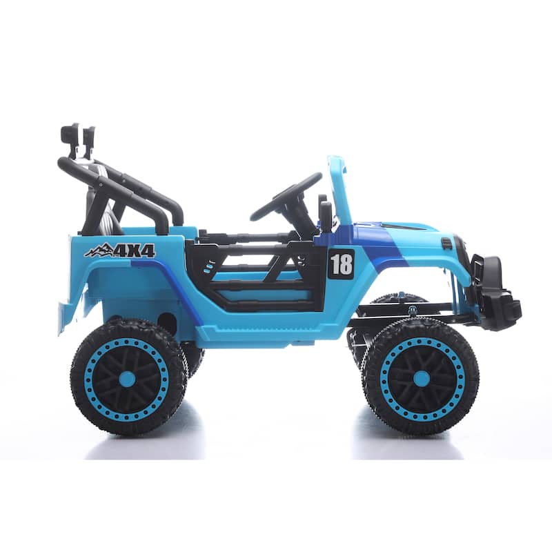 12V Kids Electric Off-Road Car with Remote Control, Ride on Car Battery Powered Electric Car with LED Lights