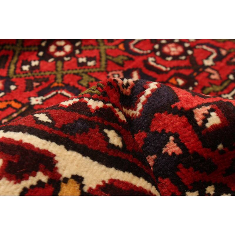 ECARPETGALLERY Hand-knotted Andelz Red Wool Rug - 3'8 x 10'0