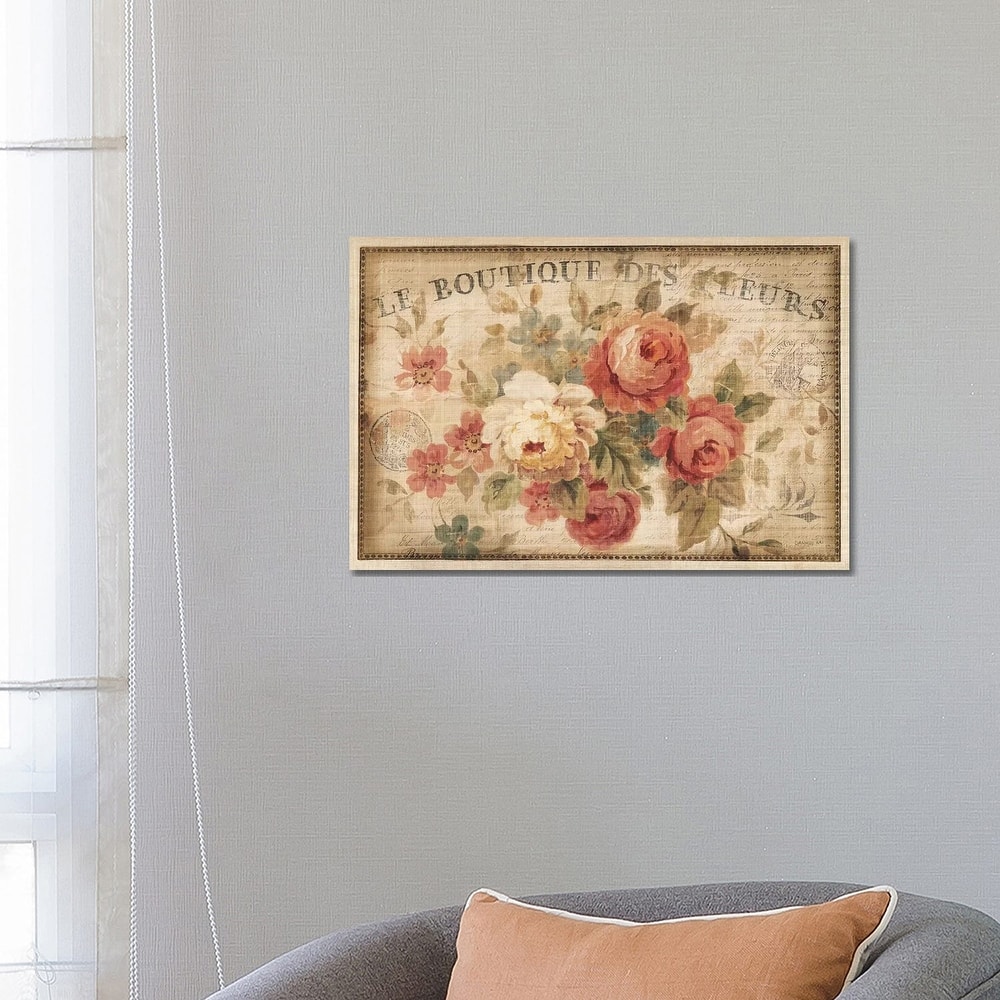 iCanvas "Parisian Flowers III" by Danhui Nai Canvas Print