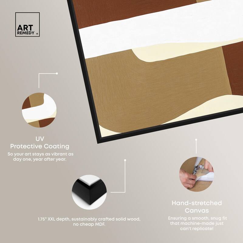 Minimal Wavy III Canvas by Art Remedy