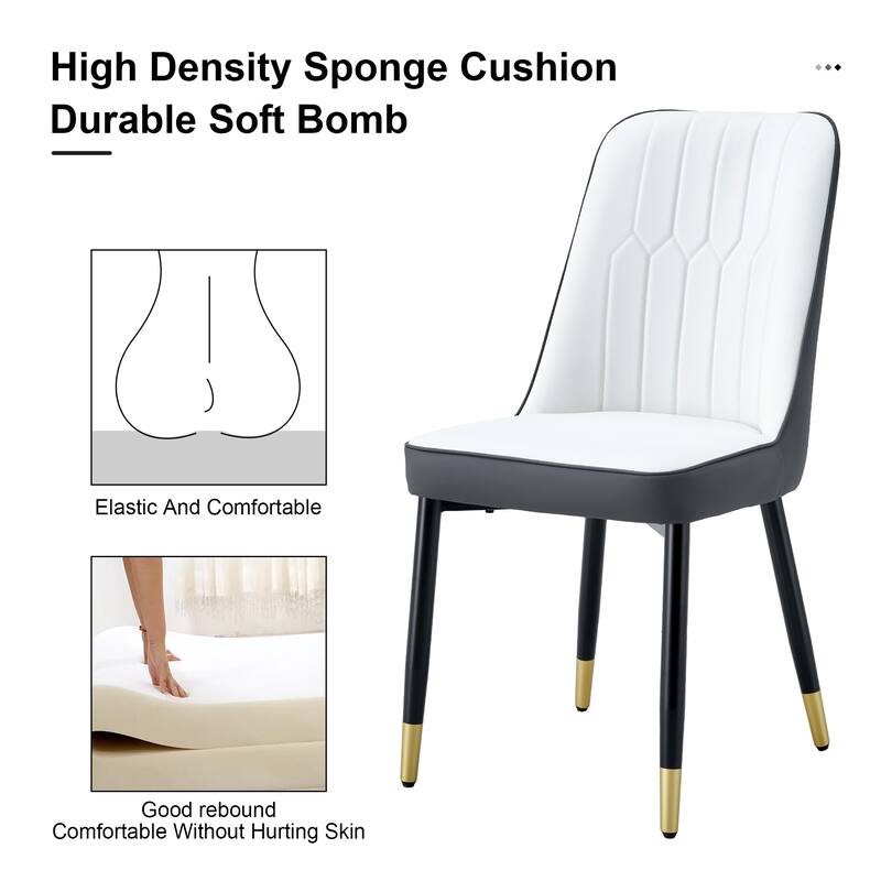 Modern PU Leather Dining Chair ,Set of 2