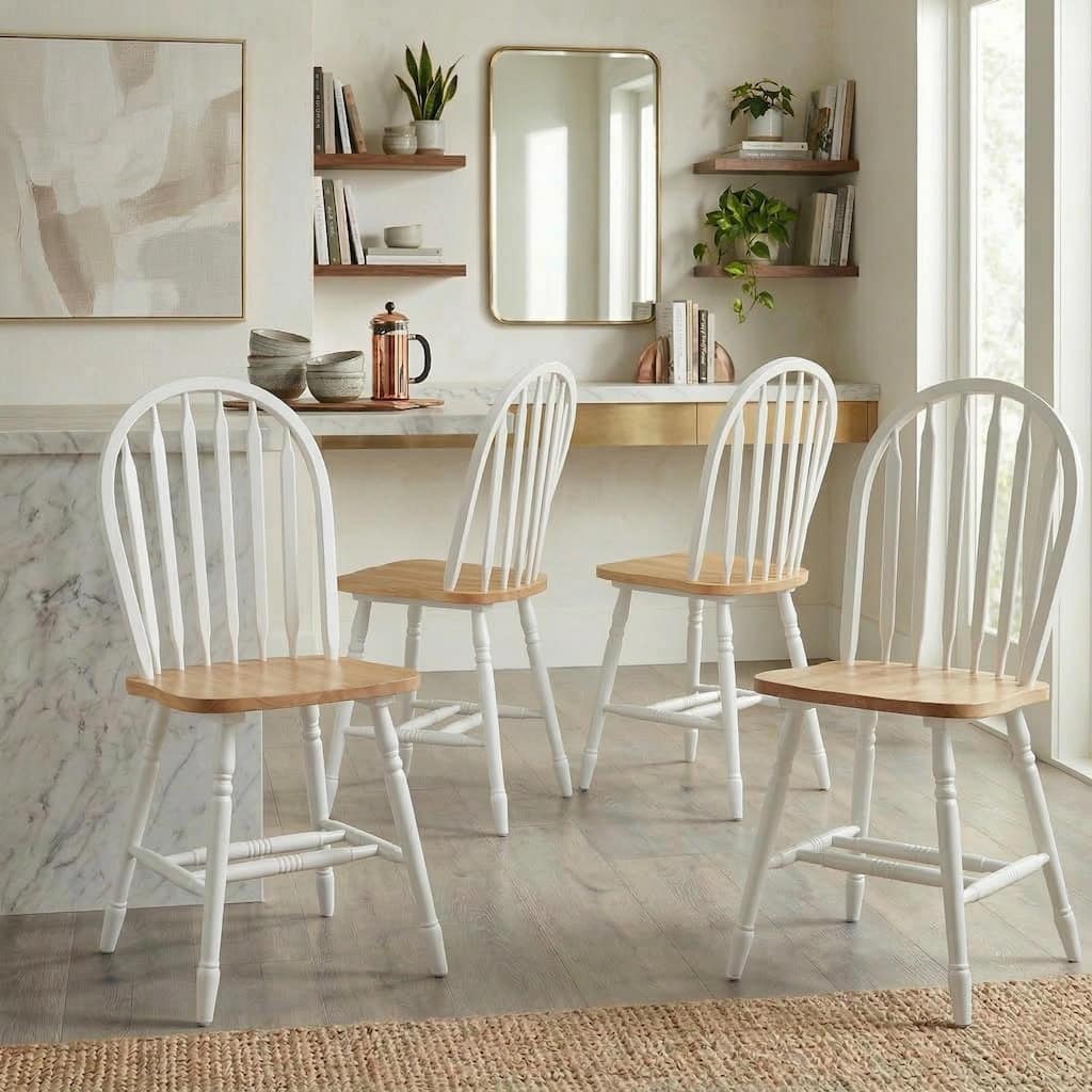 Simple Living Carolina Solid Wood Spindle Dining Chairs (Set of 4)