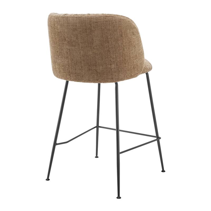 NPD Furniture Millie Fabric Counter Stool (Set of 2)