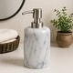 preview thumbnail 5 of 8, Creative Home Spa Collection Natural White Marble Liquid Soap Dispenser, Lotion Dispenser