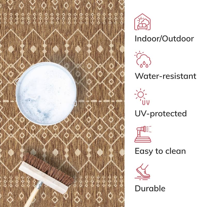 Well Woven Medusa Nord Indoor Outdoor Area Rug
