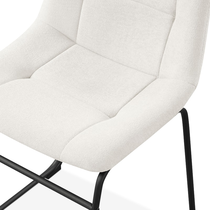 Furniture of America Eamon Modern Chenille Padded Dining Chairs (Set of 2)
