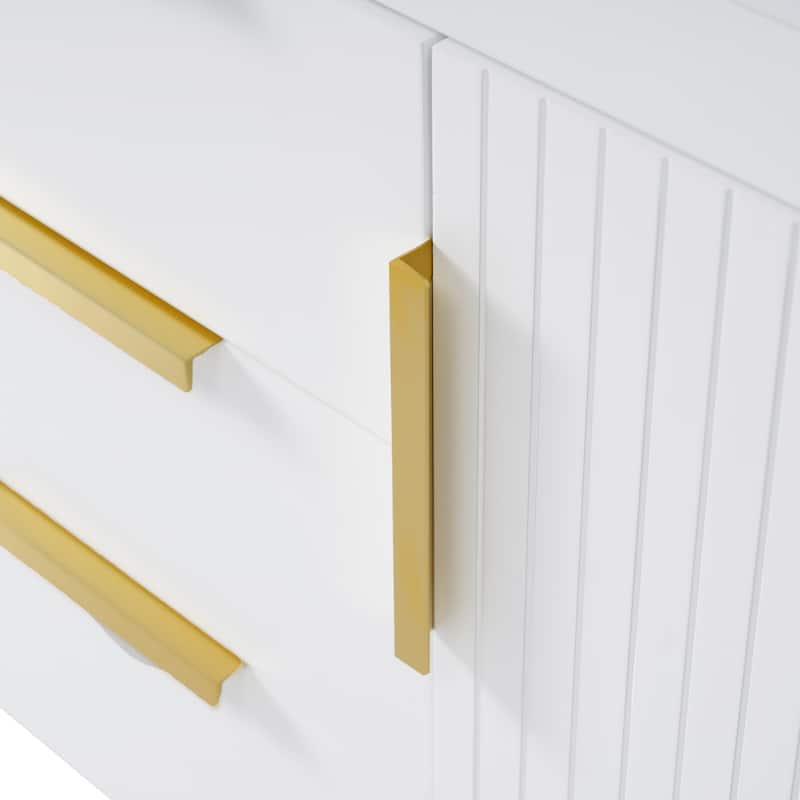 72'' Wall Mounted Bathroom Vanity, Floating Bathroom Storage Cabinet With 2 Drawers, Solid Wood Bathroom Cabinet