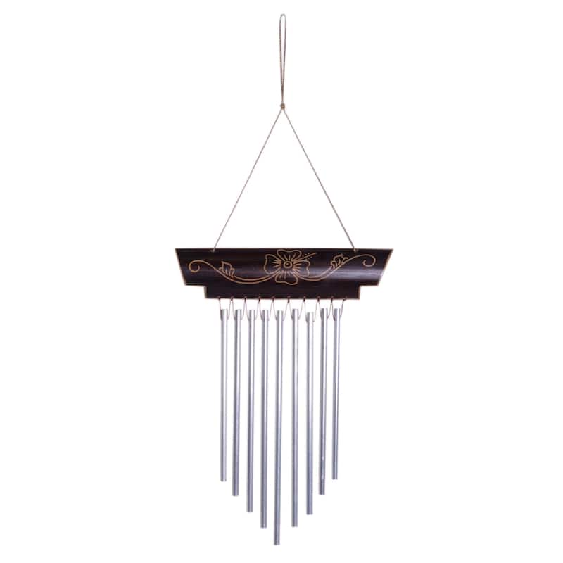 Novica Handmade Old Soul Bamboo Wind Chime