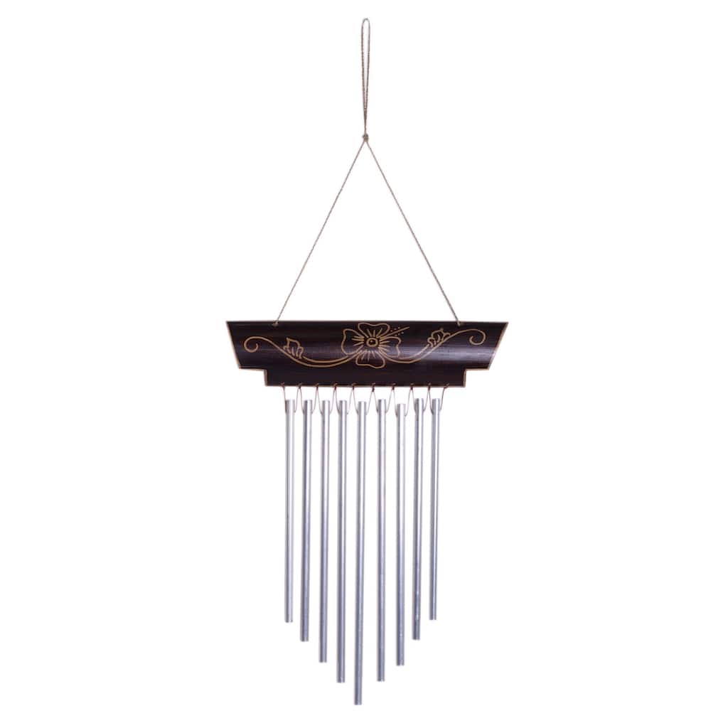 Novica Handmade Old Soul Bamboo Wind Chime