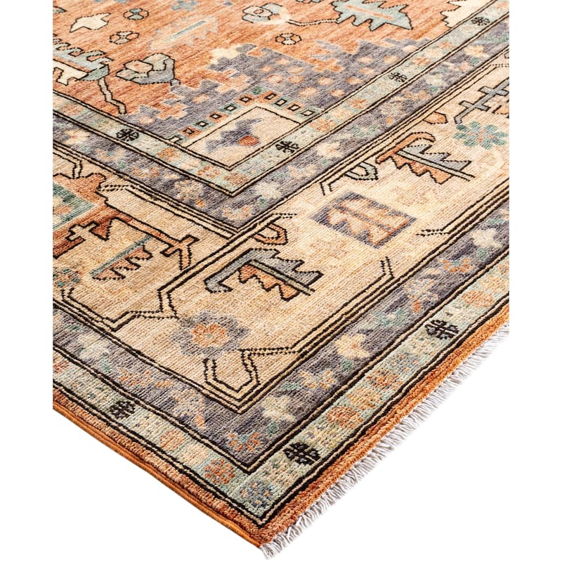 Serapi One-of-a-Kind Hand-Knotted Area Rug - Orange - 9' 11" x 13' 9"
