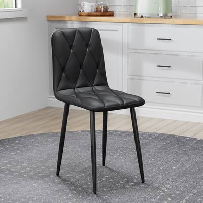 PU Dining Chairs Set of 4, Modern Kitchen Dining Room Chairs