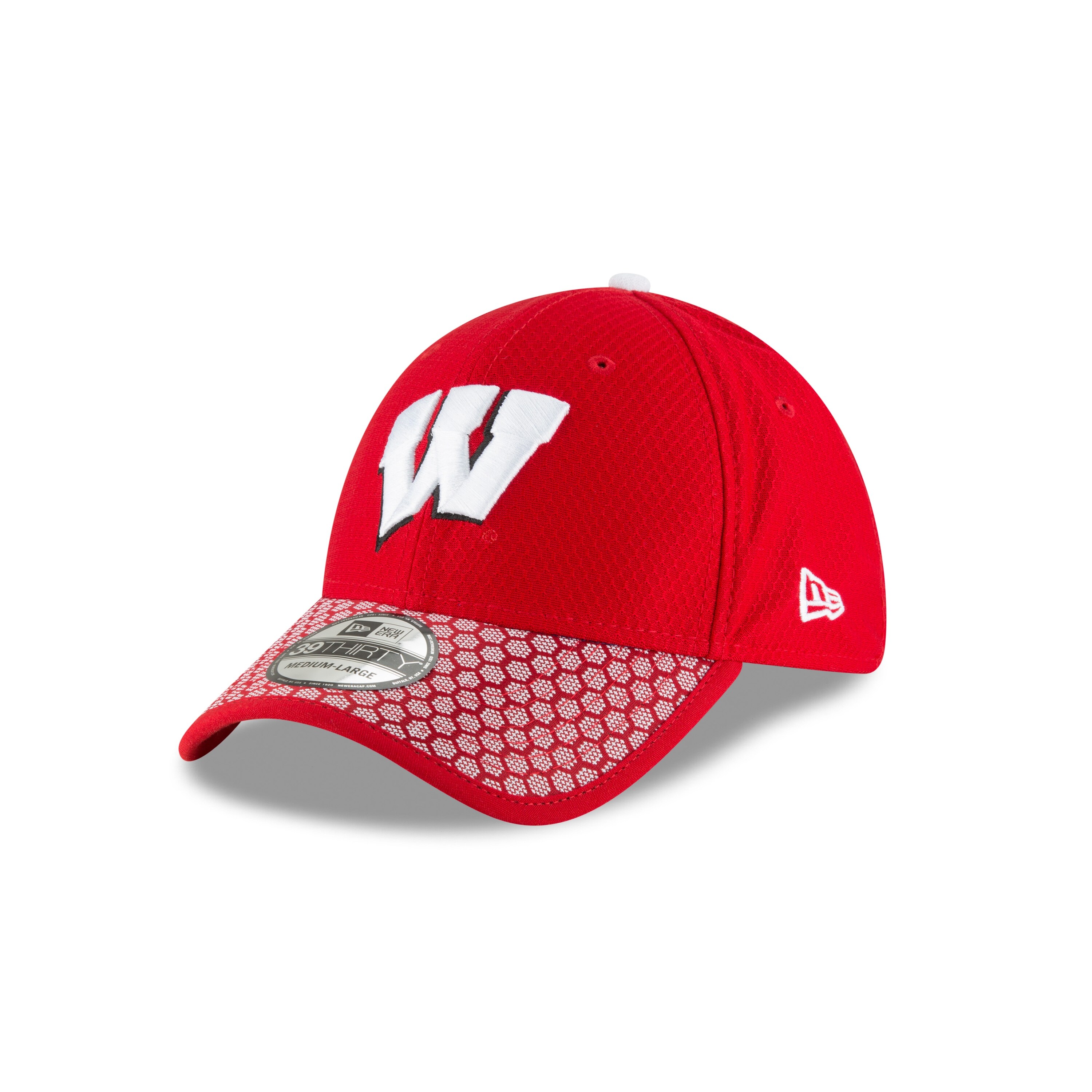 Shop Wisconsin Badgers Ne17 Sideline 39thirty Flex Fit Cap Free