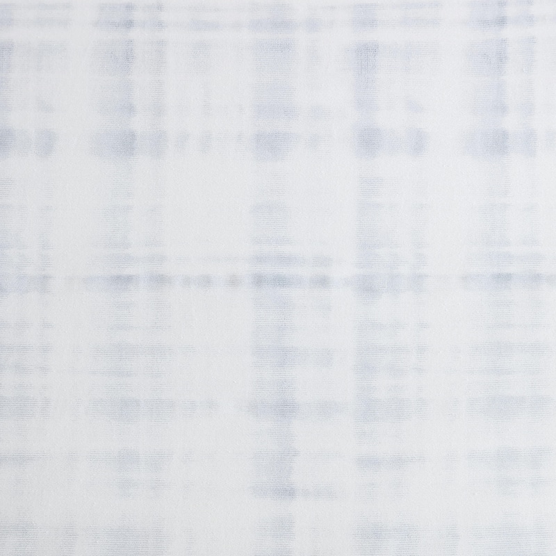 Vera Wang Blurred Plaid Cotton Sateen Textured Reversible Duvet Cover Set (Blue, 3 Piece)