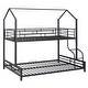preview thumbnail 5 of 23, Metal House Bunk Bed