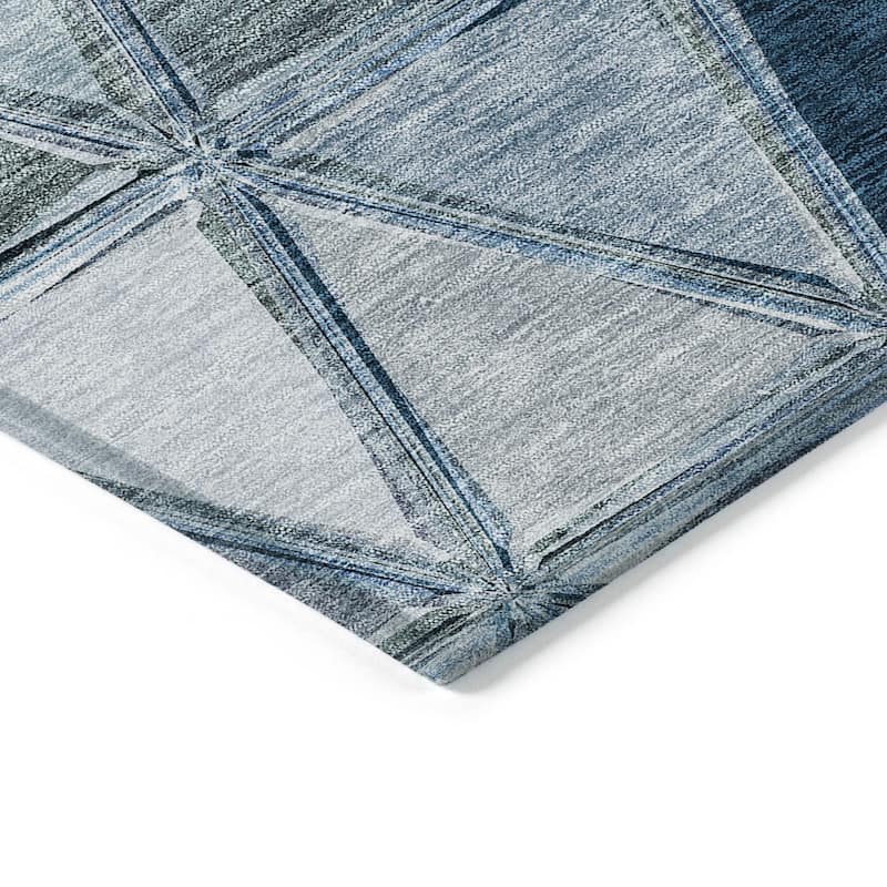 Machine Washable Indoor/ Outdoor Chantille Modern Diamonds Rug