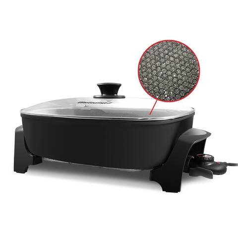 Elite Platinum 8Qt. Jumbo Electric Skillet with Easy-Pour Spout