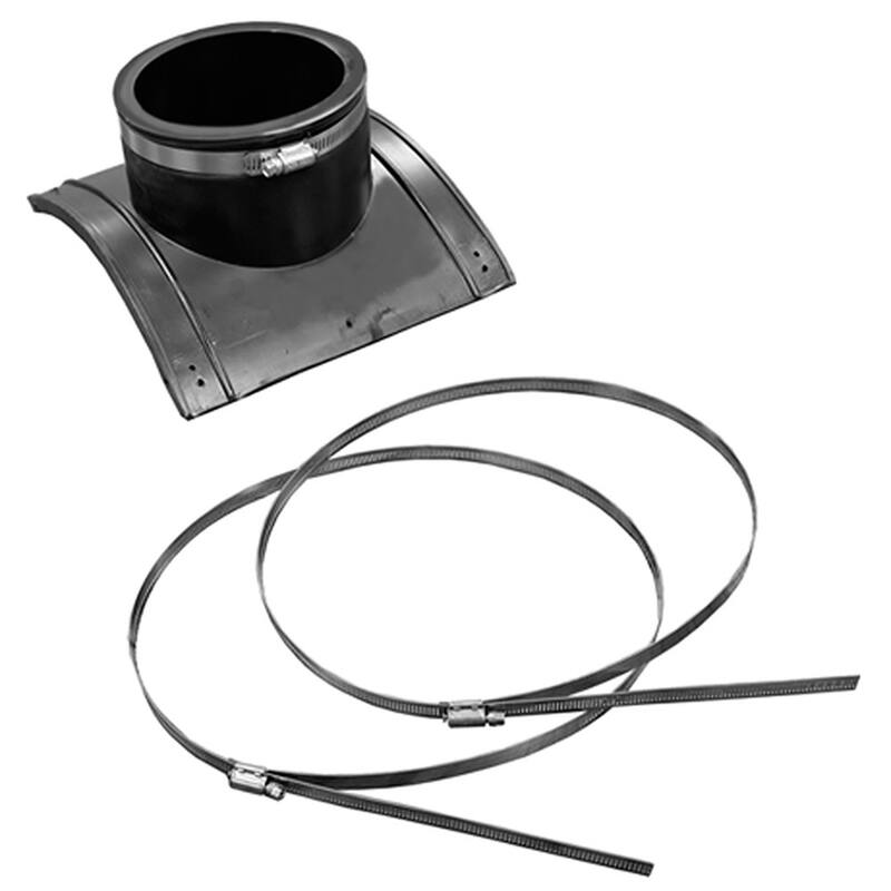 Jones Stephens S26001 4 PVC Saddle Tee With Clamp - Natural