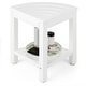 preview thumbnail 21 of 19, Gymax 2-Tier Corner Shower Bench Stool Waterproof Bathroom Stool Heavy