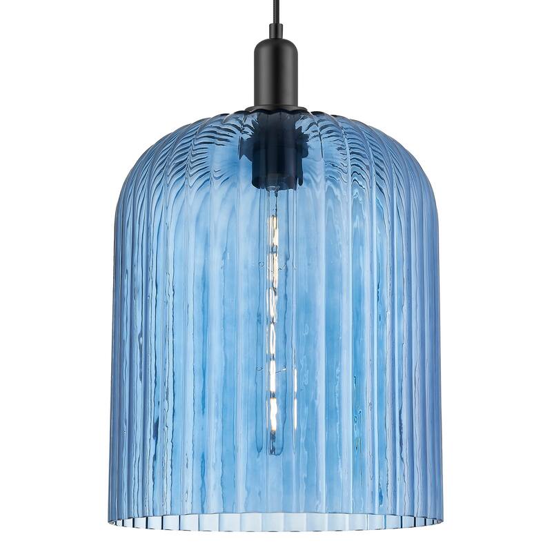 Innovations Lighting 716-1P-G559-12BL Bridal Veil 12" Wide Cord Hung - Matte Black