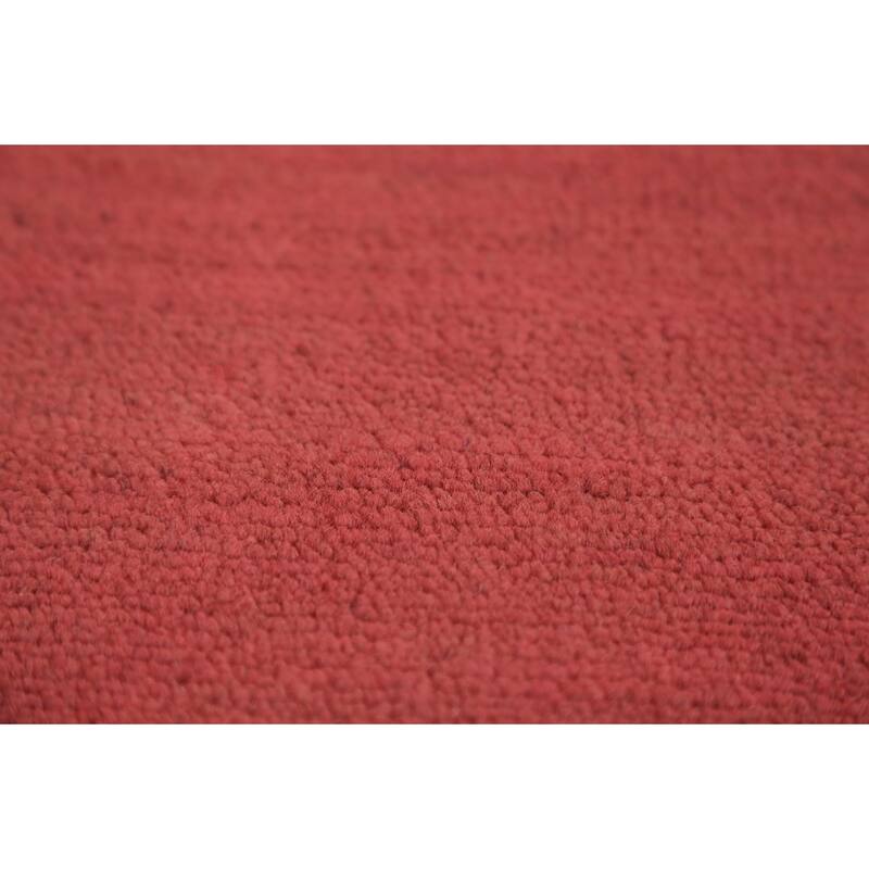 Pink Gabbeh Modern Area Rug Hand-Knotted Wool Carpet - 6'3" x 9'10"